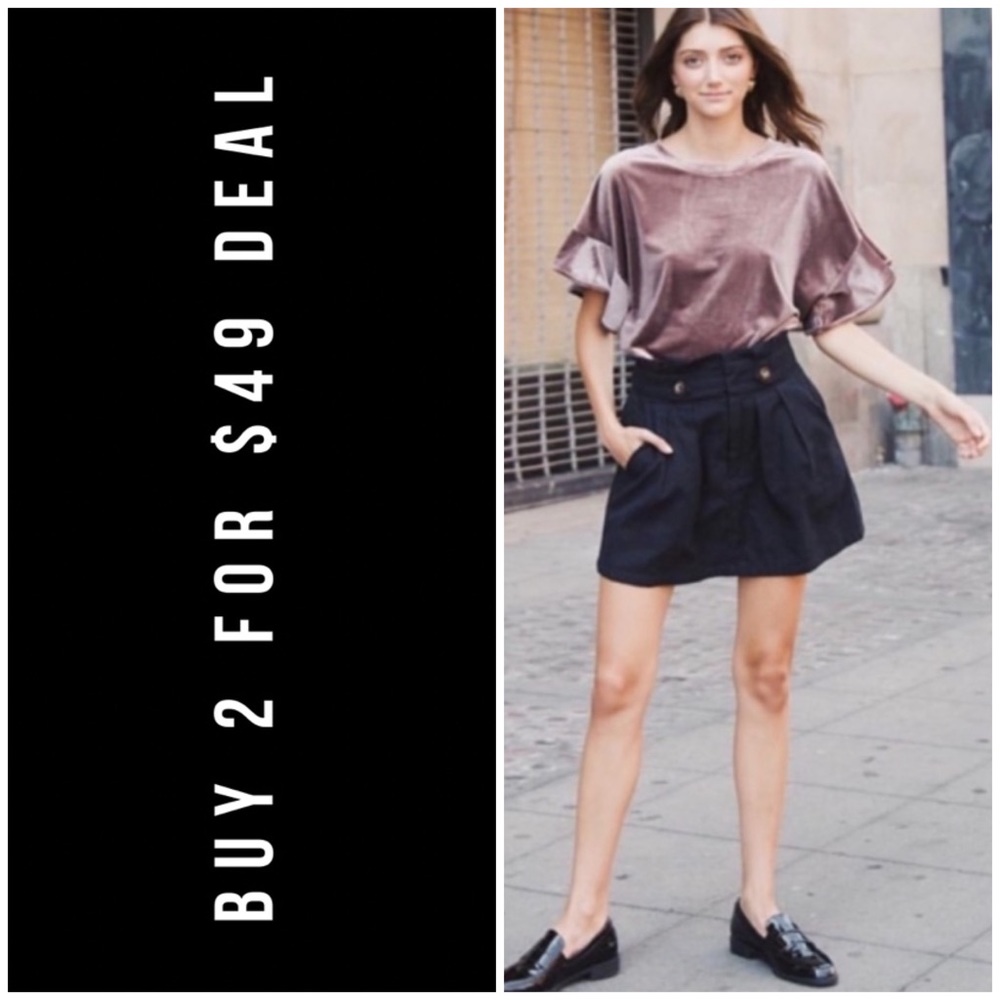 MOCHA VELVET TOP